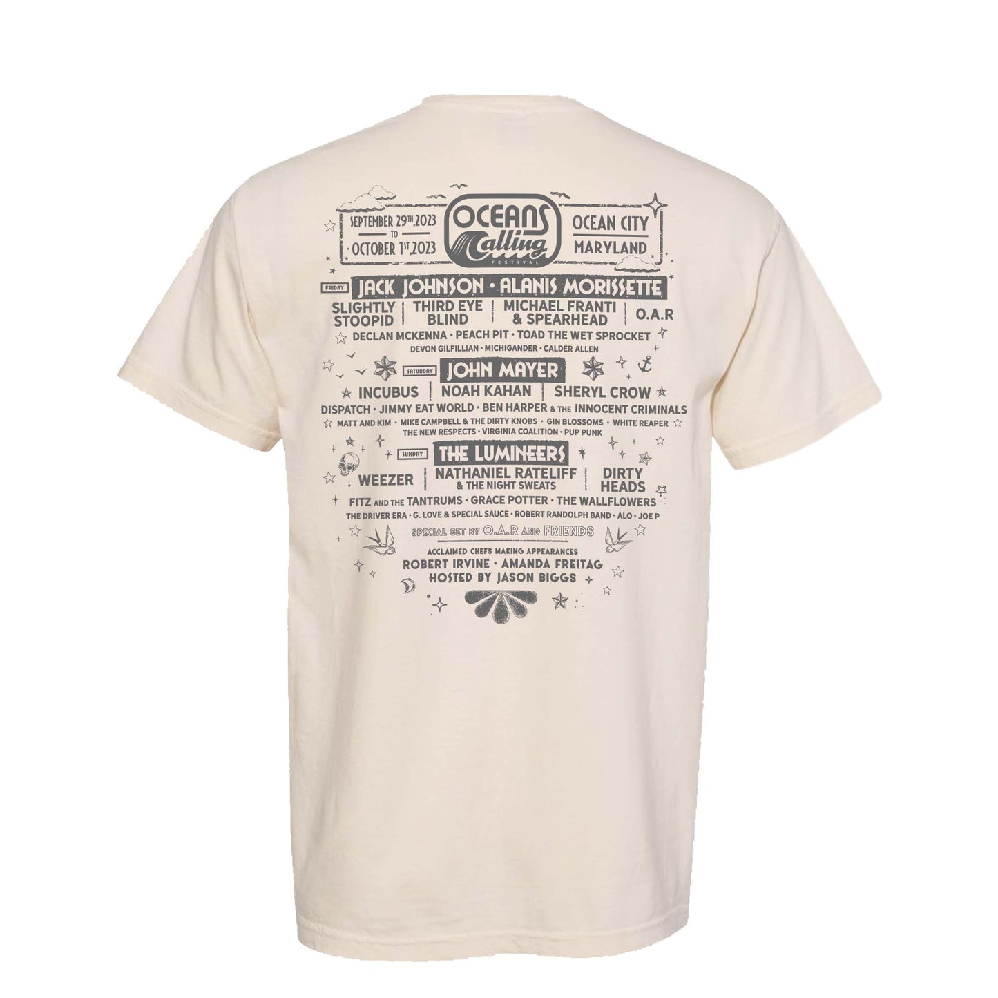 Skull Ship Lineup Tee