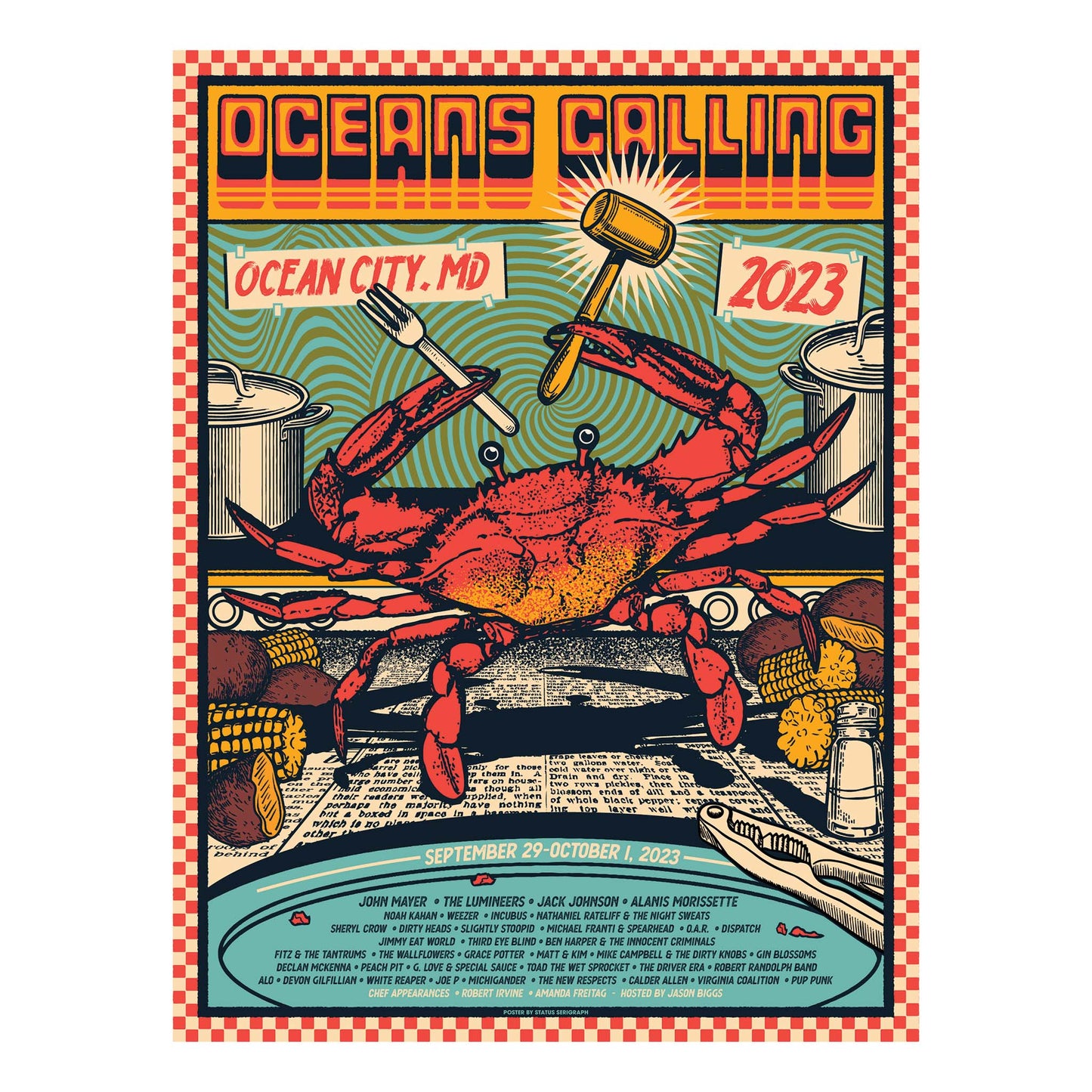 2023 Oceans Calling Foil Poster