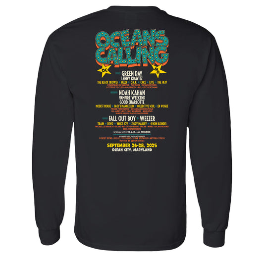 Rollercoaster Lineup Long Sleeve Tee
