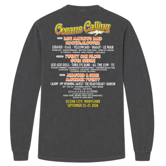 Map Lineup Long Sleeve Tee