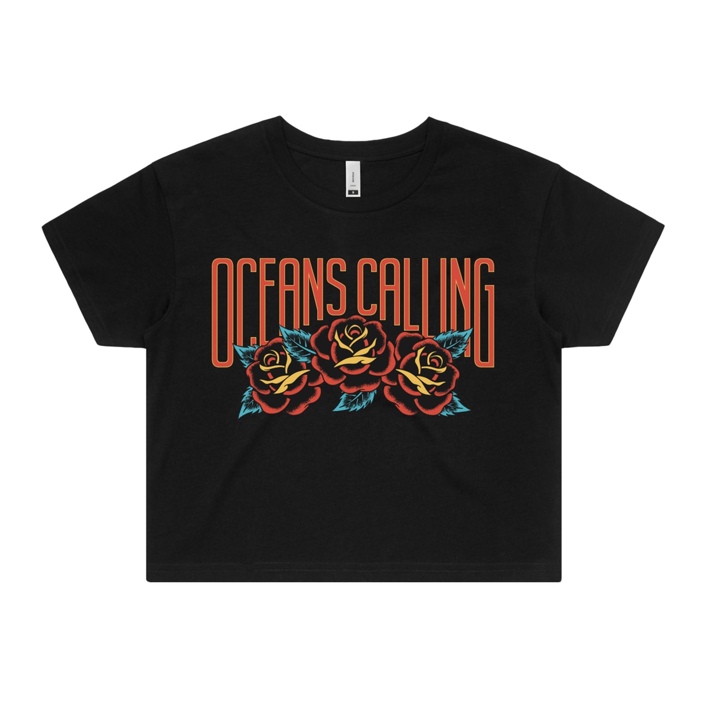 Women's Rose Lineup Crop Tee