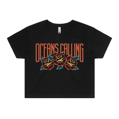 Women's Rose Lineup Crop Tee