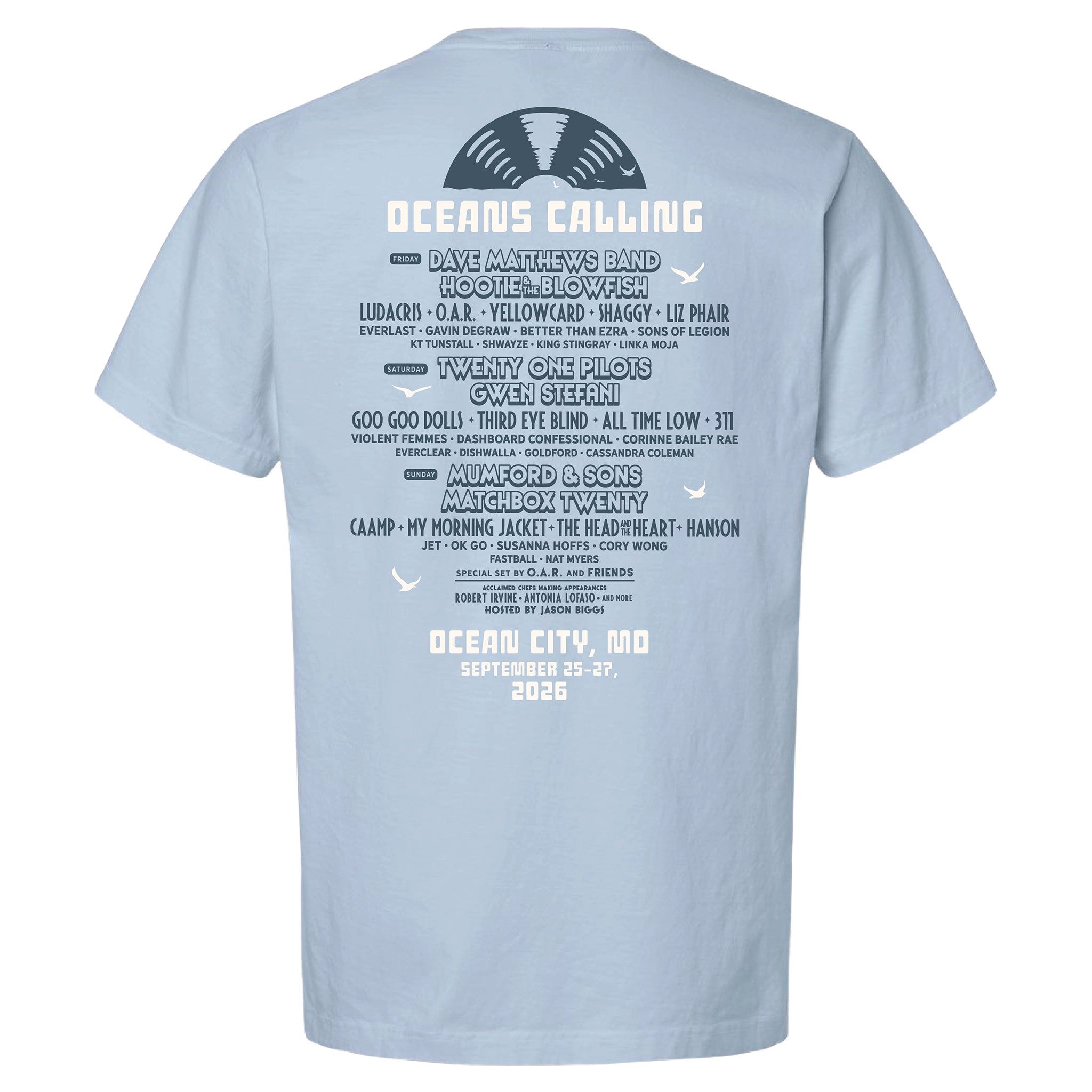 Record Lineup Tee – Oceans Calling Festival