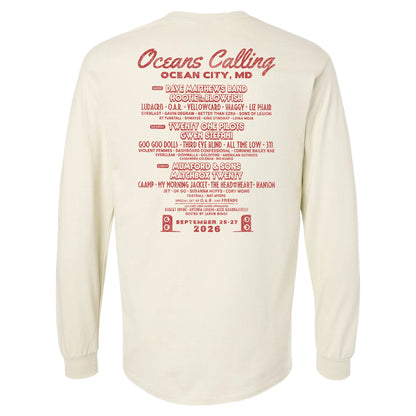 Sand Castle Lineup Long Sleeve Tee