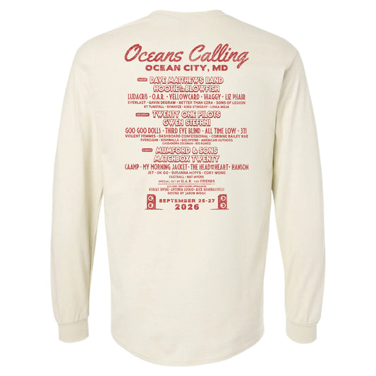 Sand Castle Lineup Long Sleeve Tee