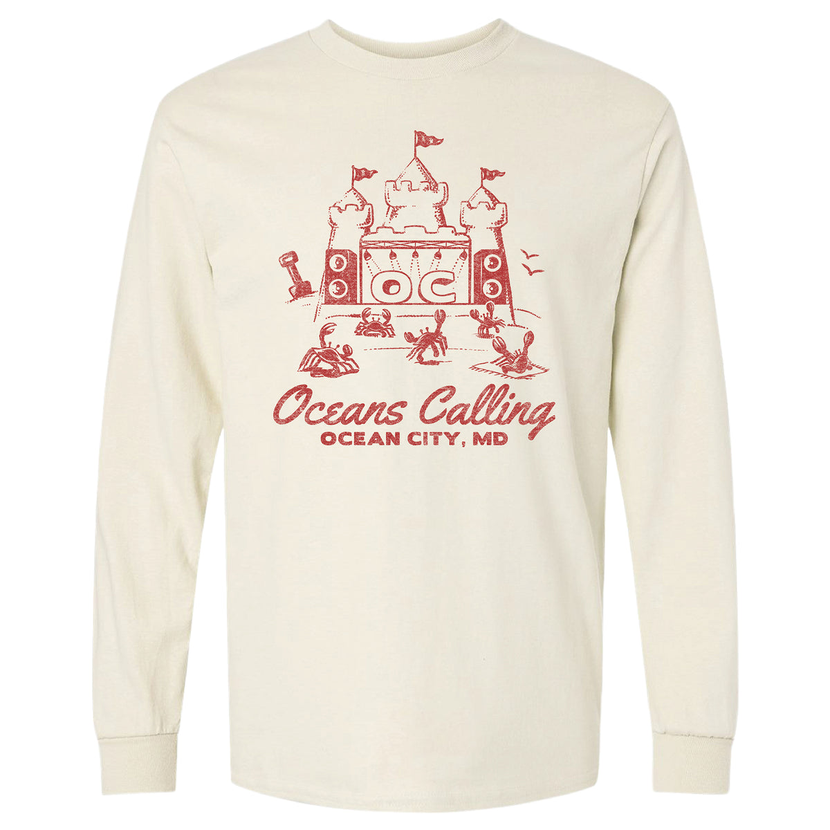 Sand Castle Lineup Long Sleeve Tee