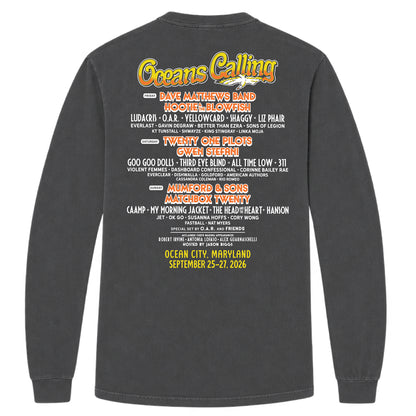 Map Lineup Long Sleeve Tee