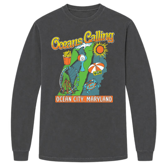 Map Lineup Long Sleeve Tee