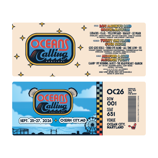 2026 Oceans Calling Souvenir Ticket